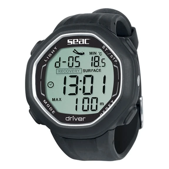 Seac Driver Computer Watch Black