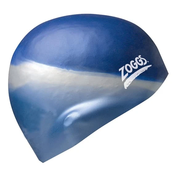 Zoggs Multi Colour Swim Cap Blue Grey