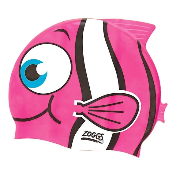 Zoggs Character Silicone Swim Cap Pink Junior
