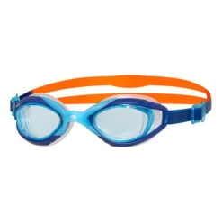 Zoggs Sonic Air 2.0 Swimming Goggles Blue Orange Junior