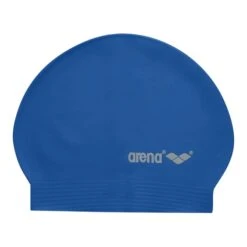 Arena Soft Latex Swimming Cap Blue Silver