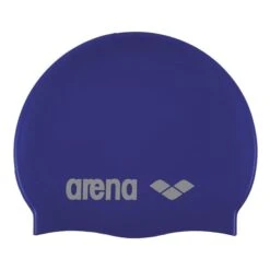 Arena Classic Silicone Swimming Cap Blue Silver