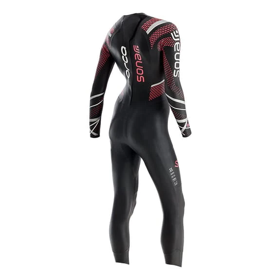Orca Sonar Wetsuit Black Red Women - Image 2