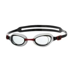 Speedo Aquapure Swimming Goggles Red Grey