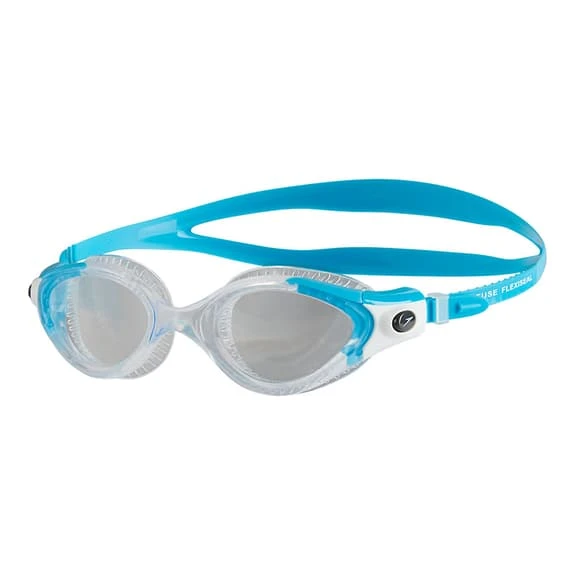 Swimming Goggles Speedo Futura Biofuse Flexiseal Blue Gray Woman
