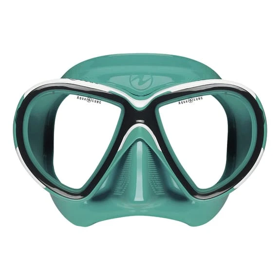 Aqua Lung Reveal X2 Diving Mask Light Blue White With Clear Lenses - Image 2