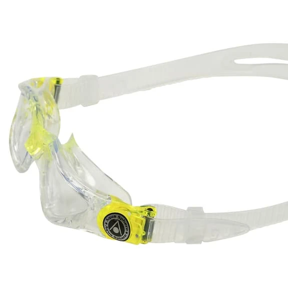Aqua Sphere Kayenne Swim Goggles Yellow With Clear Lenses Kids - Image 4