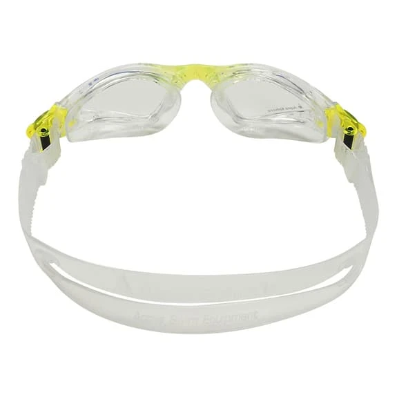 Aqua Sphere Kayenne Swim Goggles Yellow With Clear Lenses Kids - Image 5