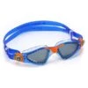 Aqua Sphere Kaynne Swim Goggles Blue Orange With Dark Lenses Kids