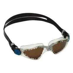 Aqua Sphere Kayenne Swimming Goggles Black With Polarised Brown Lenses