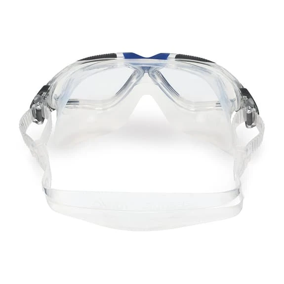 Aqua Sphere Vista Swimming Goggles White Blue With Clear Lenses - Image 4
