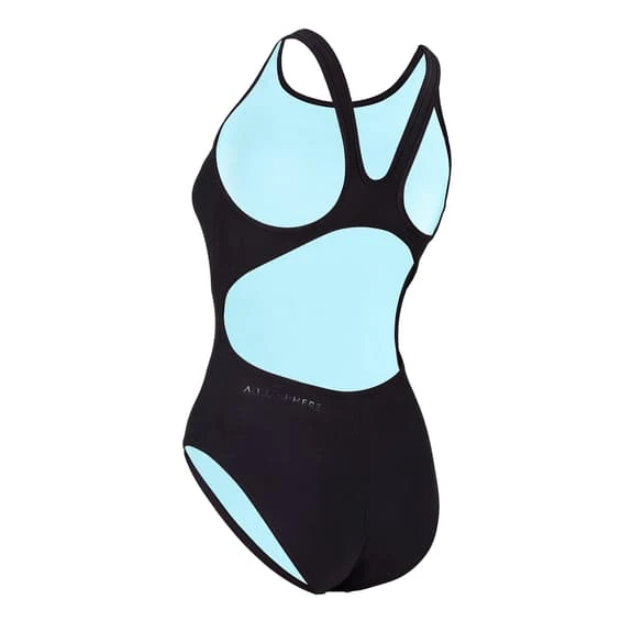 Aqua Sphere Essential Classic Back Swimsuit Black Blue Women - Image 2