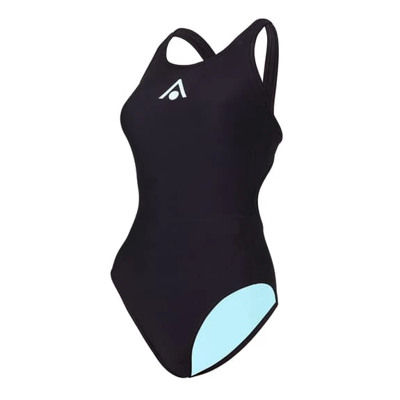Aqua Sphere Essential Classic Back Swimsuit Black Blue Women - Image 3