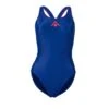 Aqua Sphere Essential Classic Back Swimsuit Dark Blue Orange Women