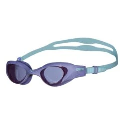Arena The One Swimming Goggles Blue Lilac With Smoked Purple Lenses Women