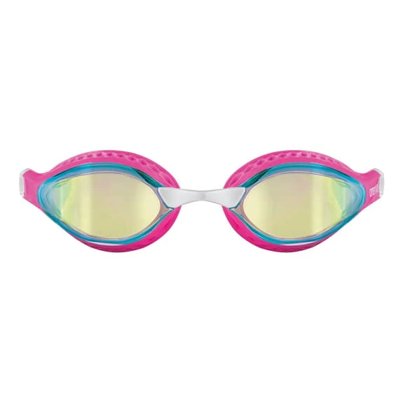 Arena Air Speed Swim Goggles Pink With Gold Mirror Lenses - Image 2