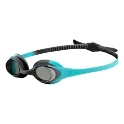 Arena Spider Goggles Black Blue With Dark Lenses Kids