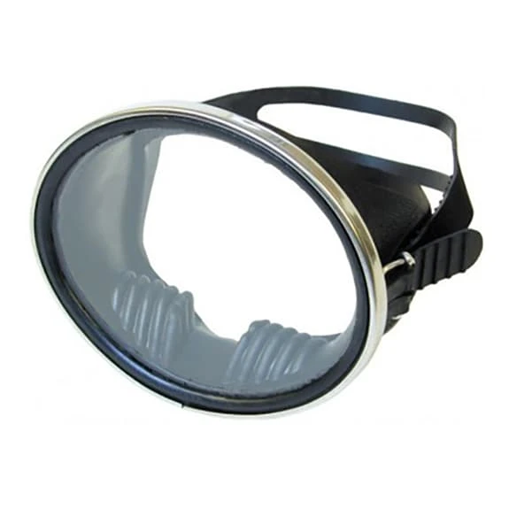 Beuchat Super Compensator Rubber Scuba Diving Mask Black With Clear Lens