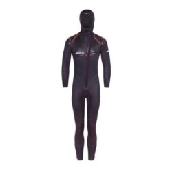 Beuchat Optima 7 Mm Hooded Wetsuit Black Orange