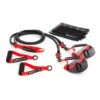 BuddySwim Super Stroke Dryland Cords Heavy Paddle Rubbers Black Red