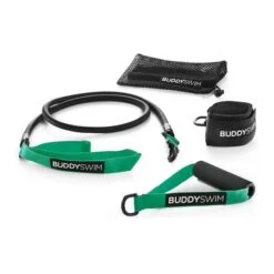 Buddyswim Ultimate Dryland X-Light Black Green Resistance Bands