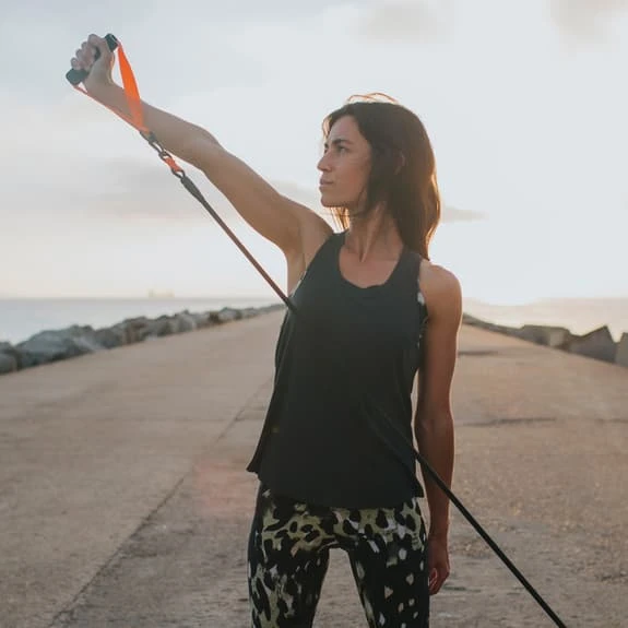 Buddyswim Ultimate Dryland Medium Black Orange Resistance Bands - Image 2