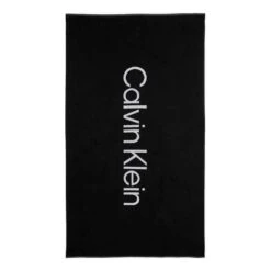 Calvin Klein Mid Logo Towel Black White