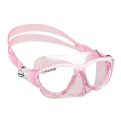 Cressi Moon Colorama Diving Mask White Pink With Clear Lenses Kids