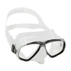 Cressi Perla Diving Mask White Black With Clear Lenses