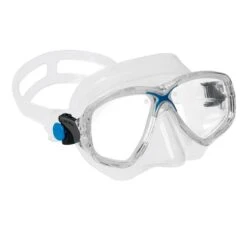 Cressi Marea Diving Mask Blue White With Clear Lenses