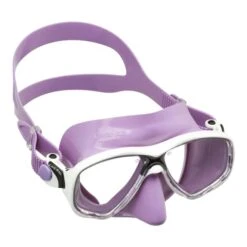Cressi Marea Colorama Diving Mask Lilac White With Clear Lenses