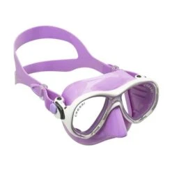 Cressi Marea Colorama Diving Mask Lilac White With Clear Lenses Kids