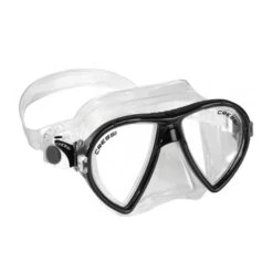 Cressi Ocean Diving Mask Black White With Clear Lenses