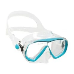 Cressi Estrella Diving Mask White Light Blue With Clear Lenses