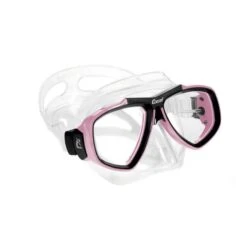 Cressi Focus Diving Mask Pink White With Clear Lenses