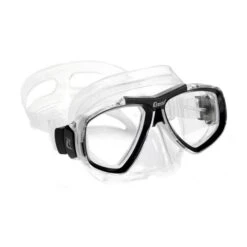 Cressi Focus Diving Mask Grey White With Clear Lenses