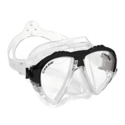 Cressi Matrix Diving Mask White Black With Clear Lenses