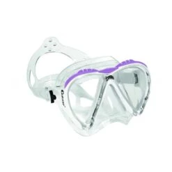 Cressi Lince 2 Diving Mask White Lilac With Clear Lenses