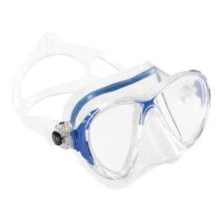 Cressi Evo Big Eyes Diving Mask White Blue With Clear Lenses