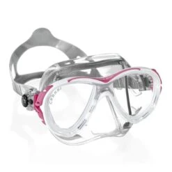 Cressi Eyes Evo Diving Mask White Pink With Clear Lenses