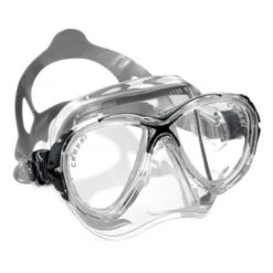 Cressi Eyes Evo Diving Mask White Grey With Clear Lenses