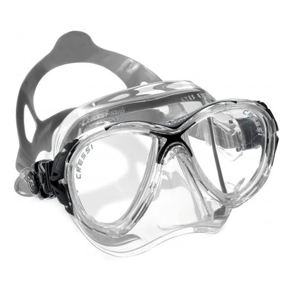 Cressi Eyes Evo Diving Mask White Grey With Clear Lenses