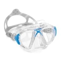 Cressi Nano Diving Mask White Blue With Clear Lenses