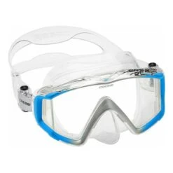 Cressi Liberty Diving Mask Blue White With Clear Lenses