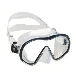 Cressi F-Dual Diving Mask Black White With Clear Lenses