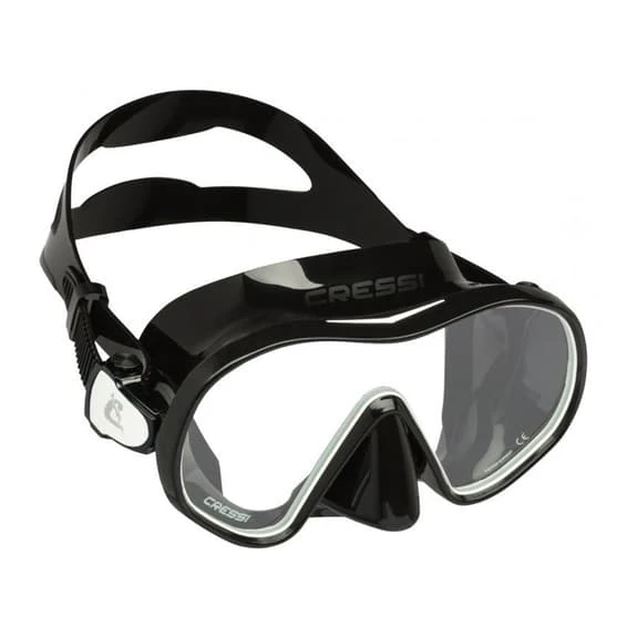 Cressi F-Dual Diving Mask Black With Clear Lenses