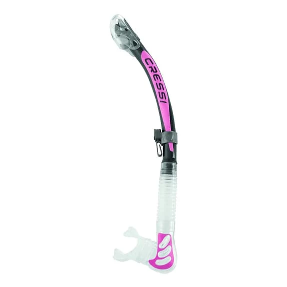 Cressi Alpha Ultra Dry Snorkel White Pink Black