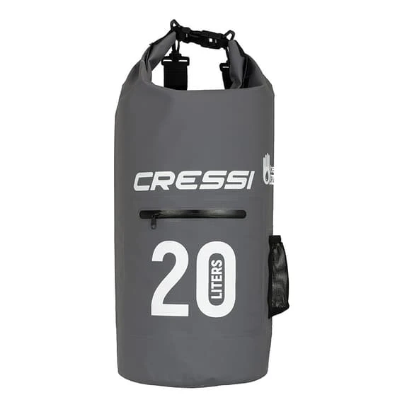 Cressi Dry PVC Cremallera 20L Bag Grey