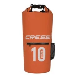 Cressi Dry PVC Cremallera 10L Bag Orange