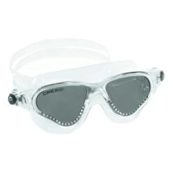 Cressi Cobra Swimming Goggles White With Smoked Lenses